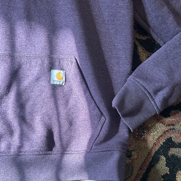 Carhartt Women's Dark Purple Hoodie - Picture 5 of 10